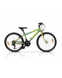 Bicicleta copii mtb ULTRA Storm 24 - Verde | 8-10 ani